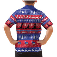 Haiti Christmas Family Matching Mermaid Dress and Hawaiian Shirt Jwaye Nwel Ayiti Neg Marron Veve Vodou - Wonder Print Shop
