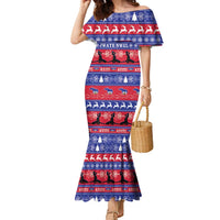 Haiti Christmas Family Matching Mermaid Dress and Hawaiian Shirt Jwaye Nwel Ayiti Neg Marron Veve Vodou - Wonder Print Shop