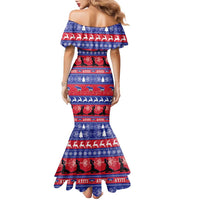 Haiti Christmas Family Matching Mermaid Dress and Hawaiian Shirt Jwaye Nwel Ayiti Neg Marron Veve Vodou - Wonder Print Shop