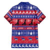 Haiti Christmas Family Matching Off The Shoulder Long Sleeve Dress and Hawaiian Shirt Jwaye Nwel Ayiti Neg Marron Veve Vodou - Wonder Print Shop