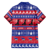 Haiti Christmas Family Matching Off Shoulder Maxi Dress and Hawaiian Shirt Jwaye Nwel Ayiti Neg Marron Veve Vodou - Wonder Print Shop