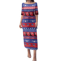 Haiti Christmas Family Matching Puletasi and Hawaiian Shirt Jwaye Nwel Ayiti Neg Marron Veve Vodou - Wonder Print Shop