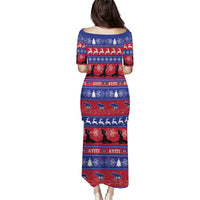 Haiti Christmas Family Matching Puletasi and Hawaiian Shirt Jwaye Nwel Ayiti Neg Marron Veve Vodou - Wonder Print Shop