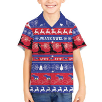 Haiti Christmas Hawaiian Shirt Jwaye Nwel Ayiti Neg Marron Veve Vodou - Wonder Print Shop