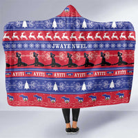 Haiti Christmas Hooded Blanket Jwaye Nwel Ayiti Neg Marron Veve Vodou - Wonder Print Shop