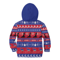 Haiti Christmas Kid Hoodie Jwaye Nwel Ayiti Neg Marron Veve Vodou - Wonder Print Shop