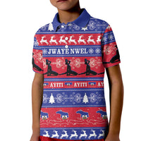 Haiti Christmas Kid Polo Shirt Jwaye Nwel Ayiti Neg Marron Veve Vodou - Wonder Print Shop