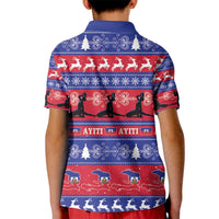 Haiti Christmas Kid Polo Shirt Jwaye Nwel Ayiti Neg Marron Veve Vodou - Wonder Print Shop