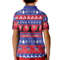 Haiti Christmas Kid Polo Shirt Jwaye Nwel Ayiti Neg Marron Veve Vodou - Wonder Print Shop