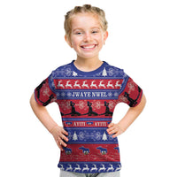 Haiti Christmas Kid T Shirt Jwaye Nwel Ayiti Neg Marron Veve Vodou - Wonder Print Shop