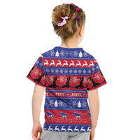 Haiti Christmas Kid T Shirt Jwaye Nwel Ayiti Neg Marron Veve Vodou - Wonder Print Shop