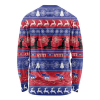 Haiti Christmas Long Sleeve Shirt Jwaye Nwel Ayiti Neg Marron Veve Vodou - Wonder Print Shop
