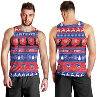 Haiti Christmas Men Tank Top Jwaye Nwel Ayiti Neg Marron Veve Vodou - Wonder Print Shop