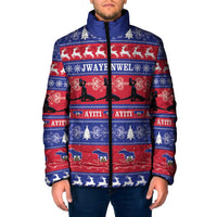 Haiti Christmas Padded Jacket Jwaye Nwel Ayiti Neg Marron Veve Vodou - Wonder Print Shop