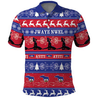 Haiti Christmas Polo Shirt Jwaye Nwel Ayiti Neg Marron Veve Vodou - Wonder Print Shop