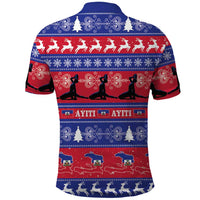 Haiti Christmas Polo Shirt Jwaye Nwel Ayiti Neg Marron Veve Vodou - Wonder Print Shop