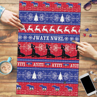 Haiti Christmas Puzzle Jwaye Nwel Ayiti Neg Marron Veve Vodou - Wonder Print Shop