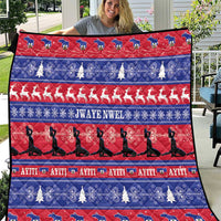 Haiti Christmas Quilt Jwaye Nwel Ayiti Neg Marron Veve Vodou - Wonder Print Shop