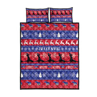 Haiti Christmas Quilt Bed Set Jwaye Nwel Ayiti Neg Marron Veve Vodou - Wonder Print Shop