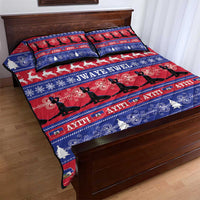Haiti Christmas Quilt Bed Set Jwaye Nwel Ayiti Neg Marron Veve Vodou - Wonder Print Shop