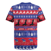 Haiti Christmas Rugby Jersey Jwaye Nwel Ayiti Neg Marron Veve Vodou - Wonder Print Shop