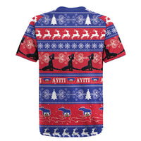 Haiti Christmas Rugby Jersey Jwaye Nwel Ayiti Neg Marron Veve Vodou - Wonder Print Shop