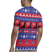 Haiti Christmas Rugby Jersey Jwaye Nwel Ayiti Neg Marron Veve Vodou - Wonder Print Shop