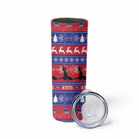 Haiti Christmas Skinny Tumbler Jwaye Nwel Ayiti Neg Marron Veve Vodou - Wonder Print Shop