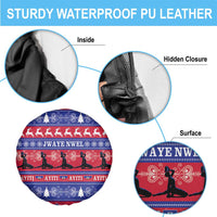 Haiti Christmas Spare Tire Cover Jwaye Nwel Ayiti Neg Marron Veve Vodou - Wonder Print Shop