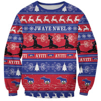 Haiti Christmas Sweatshirt Jwaye Nwel Ayiti Neg Marron Veve Vodou - Wonder Print Shop