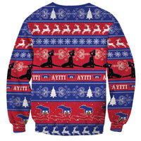 Haiti Christmas Sweatshirt Jwaye Nwel Ayiti Neg Marron Veve Vodou - Wonder Print Shop