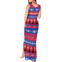 Haiti Christmas Tank Maxi Dress Jwaye Nwel Ayiti Neg Marron Veve Vodou - Wonder Print Shop