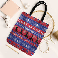 Haiti Christmas Tote Bag Jwaye Nwel Ayiti Neg Marron Veve Vodou - Wonder Print Shop