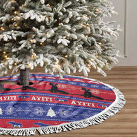 Haiti Christmas Tree Skirt Jwaye Nwel Ayiti Neg Marron Veve Vodou - Wonder Print Shop