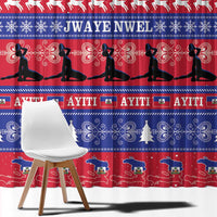 Haiti Christmas Window Curtain Jwaye Nwel Ayiti Neg Marron Veve Vodou - Wonder Print Shop