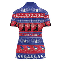 Haiti Christmas Women Polo Shirt Jwaye Nwel Ayiti Neg Marron Veve Vodou - Wonder Print Shop