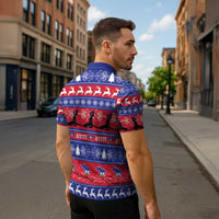 Haiti Christmas Zipper Polo Shirt Jwaye Nwel Ayiti Neg Marron Veve Vodou - Wonder Print Shop