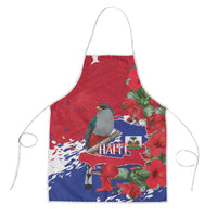 Haiti Independence Day Apron 1804 Proud Ayiti Map Hispaniolan Trogon - Wonder Print Shop
