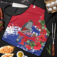 Haiti Independence Day Apron 1804 Proud Ayiti Map Hispaniolan Trogon - Wonder Print Shop