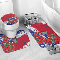 Haiti Independence Day Bathroom Set 1804 Proud Ayiti Map Hispaniolan Trogon - Wonder Print Shop