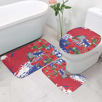 Haiti Independence Day Bathroom Set 1804 Proud Ayiti Map Hispaniolan Trogon - Wonder Print Shop