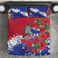 Haiti Independence Day Bedding Set 1804 Proud Ayiti Map Hispaniolan Trogon - Wonder Print Shop
