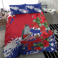 Haiti Independence Day Bedding Set 1804 Proud Ayiti Map Hispaniolan Trogon - Wonder Print Shop