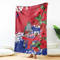 Haiti Independence Day Blanket 1804 Proud Ayiti Map Hispaniolan Trogon - Wonder Print Shop