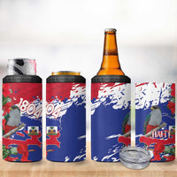 Haiti Independence Day 4 in 1 Can Cooler Tumbler 1804 Proud Ayiti Map Hispaniolan Trogon - Wonder Print Shop