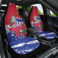 Haiti Independence Day Car Seat Cover 1804 Proud Ayiti Map Hispaniolan Trogon - Wonder Print Shop