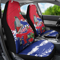 Haiti Independence Day Car Seat Cover 1804 Proud Ayiti Map Hispaniolan Trogon - Wonder Print Shop