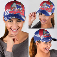 Haiti Independence Day Classic Cap 1804 Proud Ayiti Map Hispaniolan Trogon - Wonder Print Shop