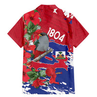Haiti Independence Day Family Matching Mermaid Dress and Hawaiian Shirt 1804 Proud Ayiti Map Hispaniolan Trogon - Wonder Print Shop