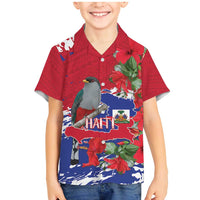 Haiti Independence Day Family Matching Mermaid Dress and Hawaiian Shirt 1804 Proud Ayiti Map Hispaniolan Trogon - Wonder Print Shop